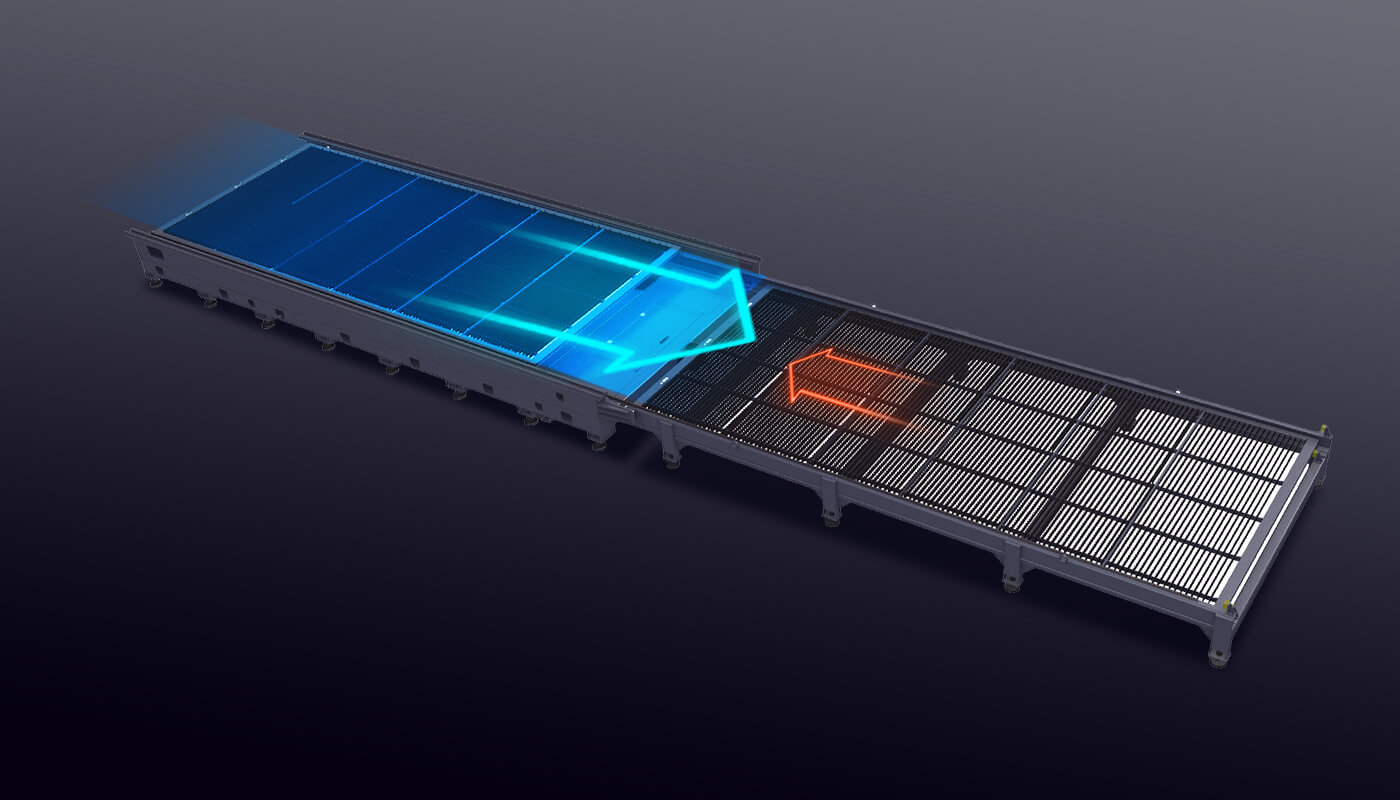 平行交換式切割工作臺