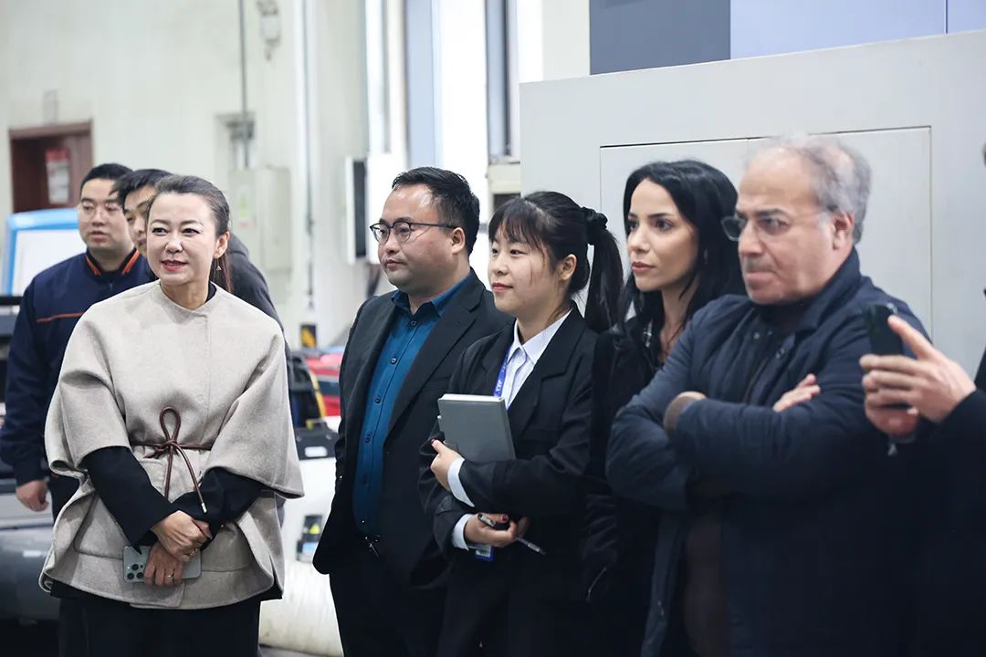 歐委會(huì)駐德國(guó)首席代表劉靜文攜海外客戶蒞臨迅鐳激光參觀考察！(圖3)