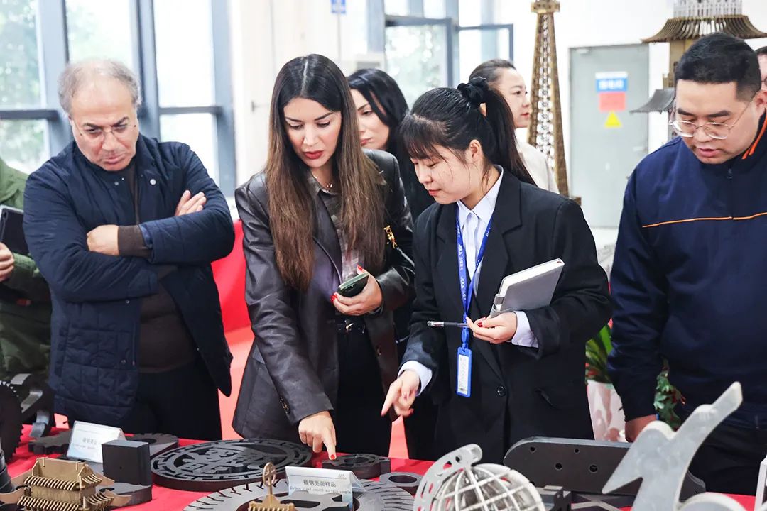 歐委會(huì)駐德國(guó)首席代表劉靜文攜海外客戶蒞臨迅鐳激光參觀考察！(圖6)